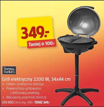 Jula Grill elektryczny Burns&Barkles oferta