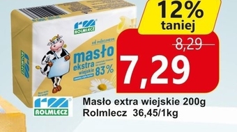 Społem Rolmlecz Masło ekstra wiejskie 200 g oferta