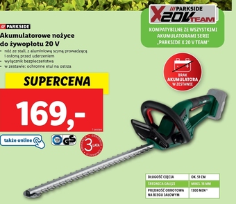 Lidl Nożyce do żywołpłotu Parkside oferta