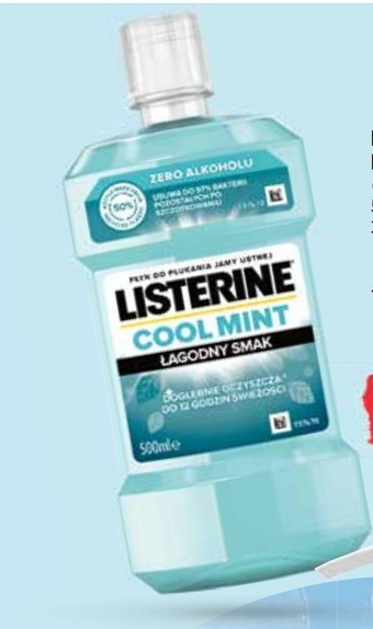 Netto Listerine Cool Mint Płyn do płukania jamy ustnej 500 ml oferta