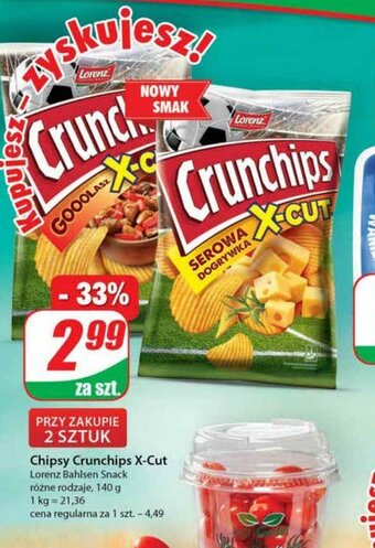 Dino Chipsy Crunchips 140g oferta