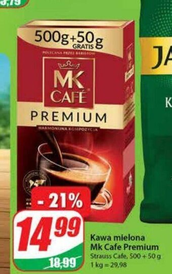 Dino Kawa mielona MK Cafe Premium 500g + 50g oferta