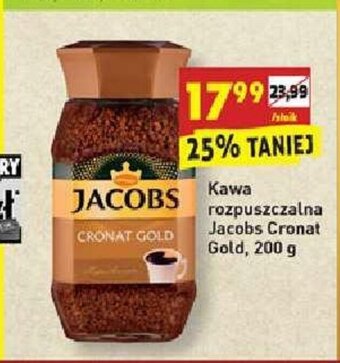 Biedronka Kawa rozpuszczalna Jacobs Cronat Gold 200g oferta