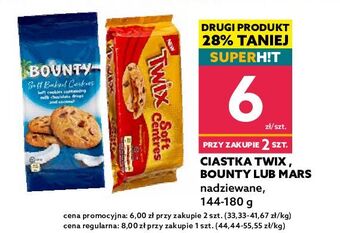 Dealz Ciastka z kokosem i czekoladą Bounty Soft Baked Cookies oferta