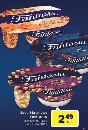 Carrefour Jogurt kremowy chrupiący słony karmel Danone Fantasia oferta