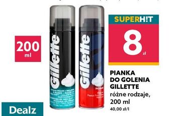 Dealz Pianka do golenia klasyczna Gillette Foam oferta