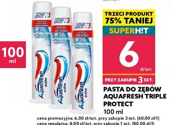 Dealz Pasta do zębów 12 hour protection Aquafresh Active oferta