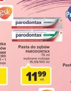 Carrefour Pasta do zębów Parodontax Whitening oferta