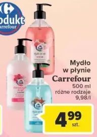 Carrefour Mydło w płynie jasmin & rose oil Carrefour Soft oferta