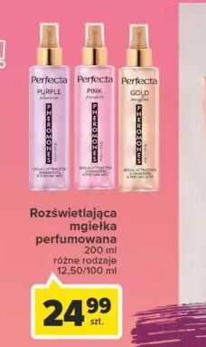 Carrefour Mgiełka rozświetlająca pink passion Perfecta Pheromones Active oferta