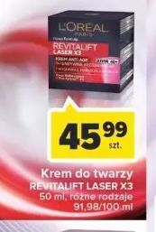 Krem do twarzy intensywna regeneracja 40+ L'oreal Revitalift Laser X3