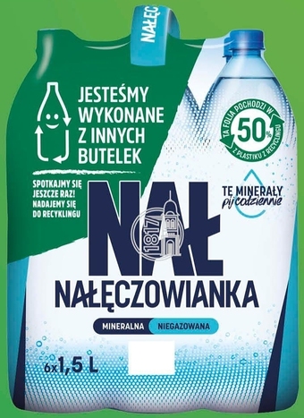 Carrefour Express Nałęczowianka Naturalna woda mineralna niegazowana 6 x 1,5 l oferta