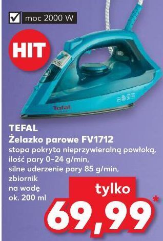 Kaufland Żelazko parowe fv 1712 Tefal oferta