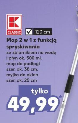 Kaufland Mop 2w1 z funkcją spryskiwania K-Classic oferta