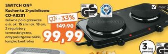 Kaufland Kuchenka gazowa 2 - palnikowa co a0201 Switch On oferta