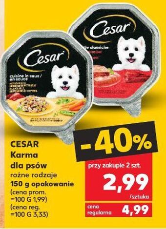 Kaufland Karma dla psa z drobiem i warzywami Cesar (Karma) oferta