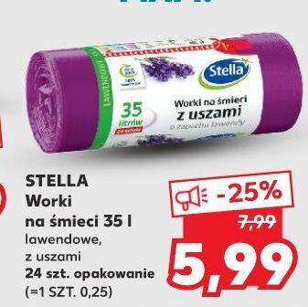 Kaufland Worki na śmieci lawendowe 35 l Stella oferta