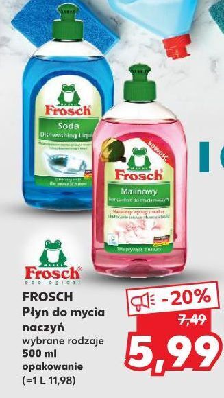 Kaufland Koncentrat do mycia naczyń malinowy Frosch oferta