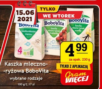 Kaszka mleczno-ryżowa BoboVita 230g
