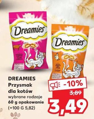 Kaufland Przysmak dla kota z wołowiną Dreamies oferta