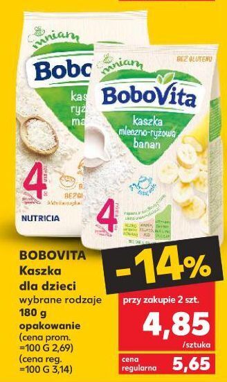 Kaufland Kaszka ryżowa malinowa Bobovita oferta
