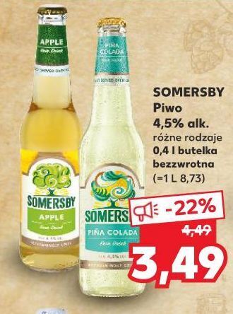Kaufland Piwo Somersby Pina Colada oferta