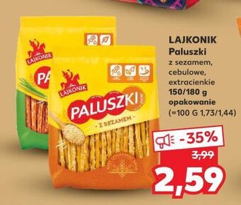 Kaufland Paluszki extra cienkie Lajkonik oferta