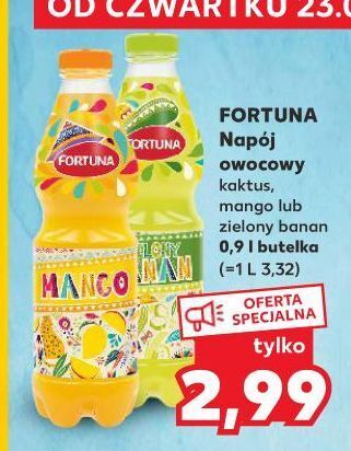Kaufland Sok zielony banan Fortuna oferta