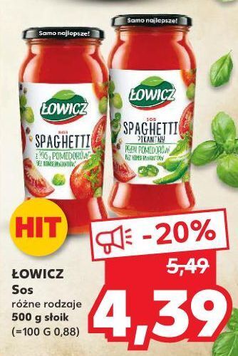 Kaufland Sos spaghetti pikantny Łowicz oferta