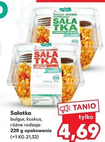 Kaufland Sałatka kuskus-hummus paprykowy z papryką i oliwkami K-Classic Togo oferta