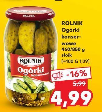 Kaufland Ogórki konserwowe Rolnik oferta