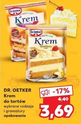 Kaufland Krem do tortów tiramisu Dr. Oetker oferta