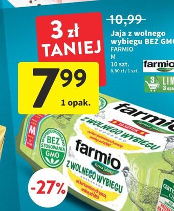Intermarche Jaja kl m bez gmo Farmio oferta