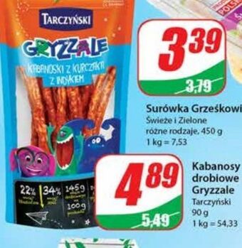 Dino Kabanosiki z indykiem Tarczyński Gryzzale oferta