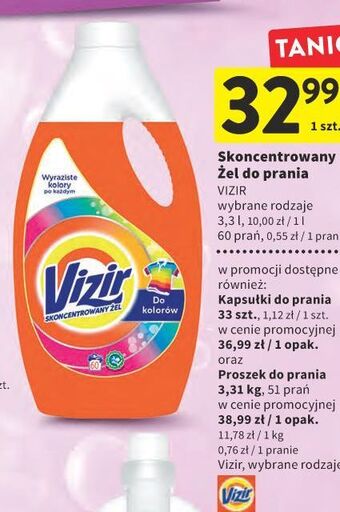 Intermarche Kapsułki do prania kolorów Vizir All In One Pods oferta
