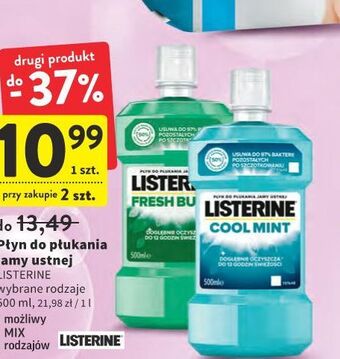 Intermarche Płyn do płukania ust Listerine Cool Mint oferta