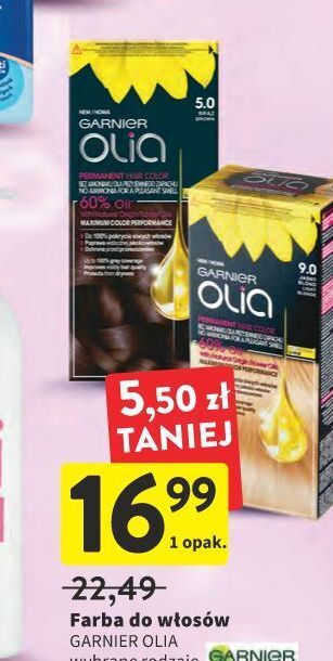 Intermarche Farba do włosów brąz 5.0 Garnier Olia oferta