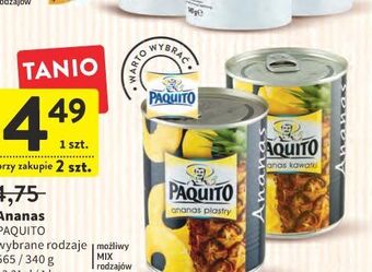 Intermarche Ananas kawałki w lekkim syropie Paquito oferta