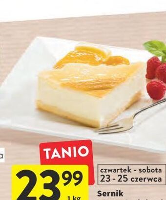 Intermarche Sernik z brzoskwiniami oferta