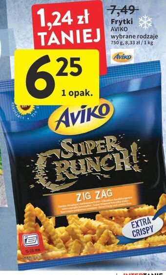 Intermarche Frytki zig zag Aviko Super Crunch oferta