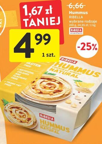 Intermarche Hummus natural Ribella oferta