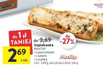 Intermarche Zapiekanka z salami Maxtop oferta