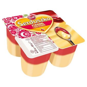 Torimpex Zott serduszko pudding wanilia/malina 500 g (4 x 125 g) oferta