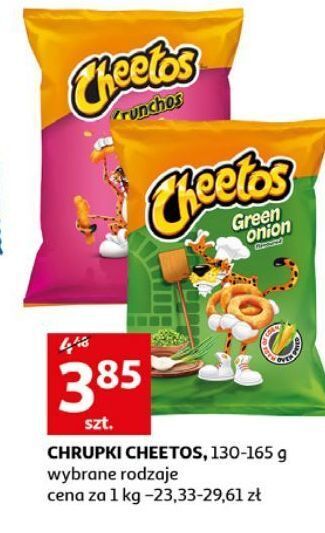 Auchan Chrupki zielona cebulka Cheetos oferta
