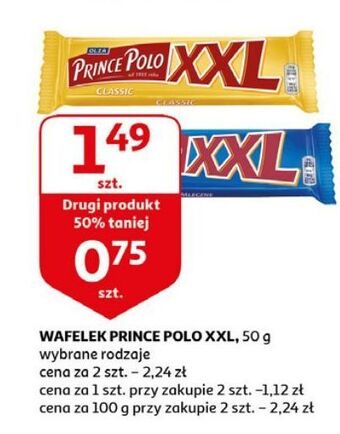 Auchan Wafelek classic Prince Polo Xxl oferta