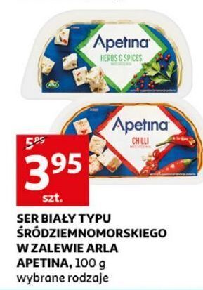 Auchan Ser feta z ziołami i przyprawami Arla Apetina oferta