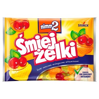 Żabka nimm2 Śmiejżelki Żelki owocowe wzbogacone witaminami 100 g oferta