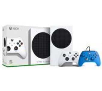 RTV EURO AGD Xbox series s + pad przewodowy powera enhanced blue oferta