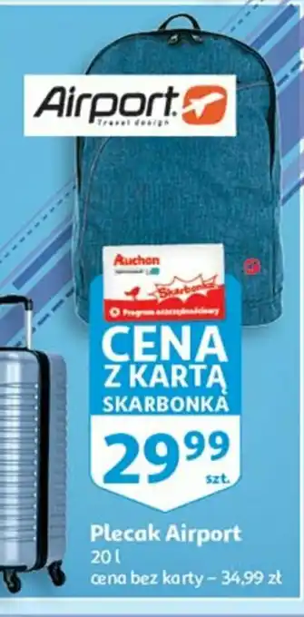 Auchan Plecak miejski 20 l 1 SZT oferta