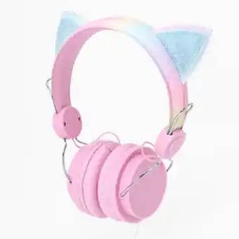 Claire's Cat ear glitter headphones oferta